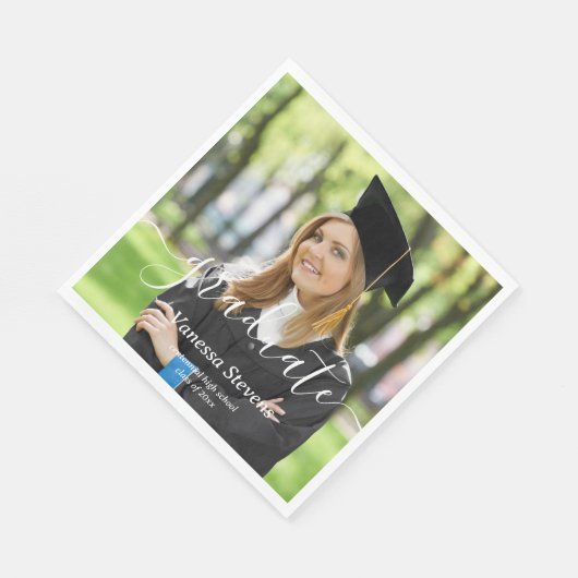 Afstuderen Aangepaste foto Servet (Hoek)