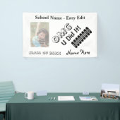 Afstuderen Aangepaste foto Spandoek (Beurs)