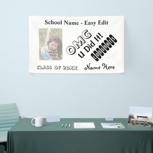 Afstuderen Aangepaste foto Spandoek (Beurs)