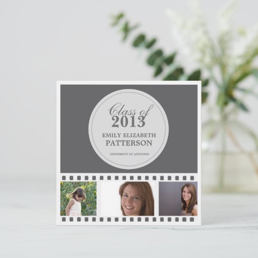 Afstuderen Aangepaste fotofilm Kaart (Staand voorkant)