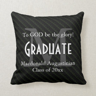 Afstuderen - Aangepaste keepomwille GLORY GOD Blac Kussen