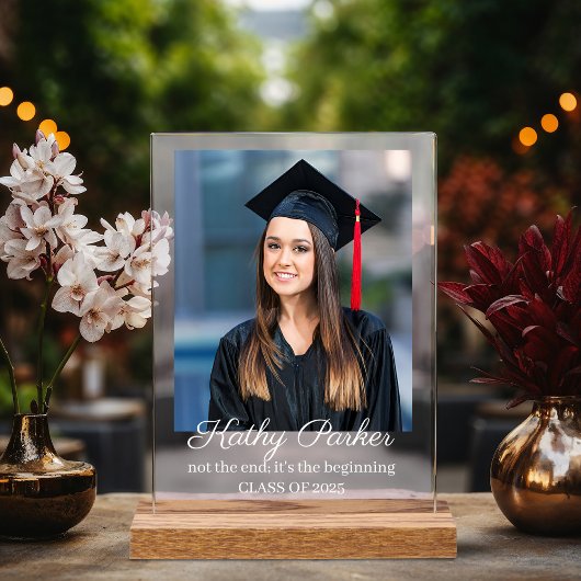 Afstuderen Aangepaste Naam Afbeelding School Afstu Acryl Bord