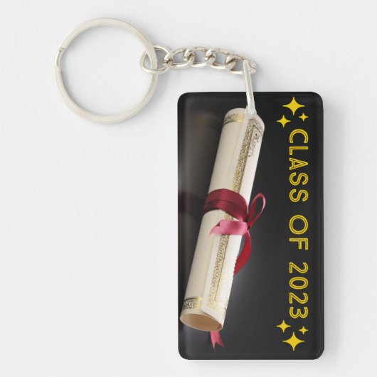 Afstuderen Aangepaste Sleutelhanger (Voorkant)