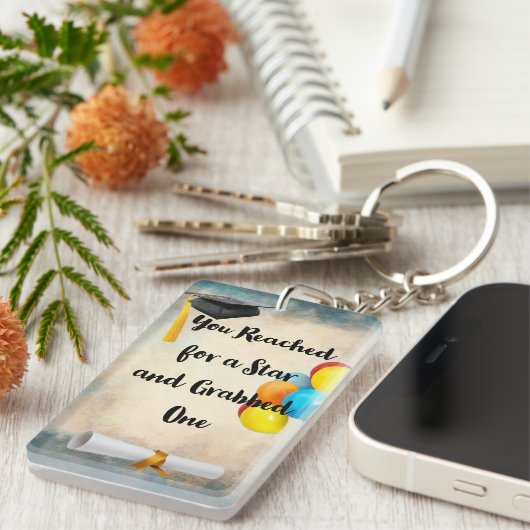 afstuderen aangepaste sleutelhanger (Voorkant Rechts)