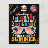 Afstuderen Aangepaste Tekst & Afbeelding 1e Grade  Aankondigingskaart (Voorkant)