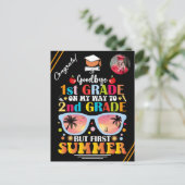 Afstuderen Aangepaste Tekst & Afbeelding 1e Grade  Aankondigingskaart (Staand voorkant)