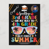 Afstuderen Aangepaste Tekst & Afbeelding 3e Grade Aankondigingskaart (Voorkant)