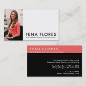 afstuderen aangepaste volgorde contactkaartje (Voorkant / Achterkant)