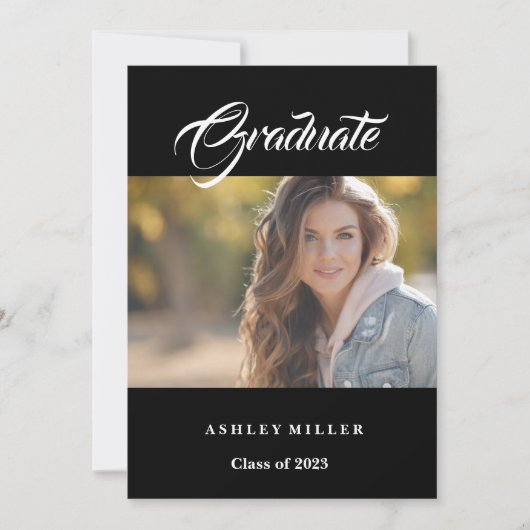 Afstuderen aankondiging (Voorkant)