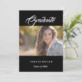 Afstuderen aankondiging (Staand voorkant)