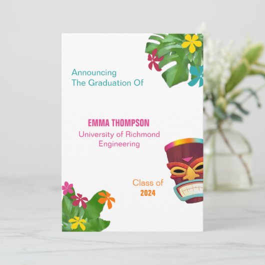 Afstuderen Aankondiging (Staand voorkant)