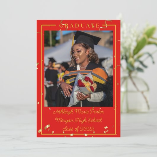 Afstuderen Aankondiging (Staand voorkant)