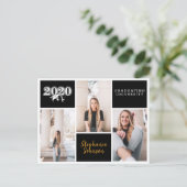 Afstuderen Aankondiging 2020 Foto Collage Briefkaart (Staand voorkant)