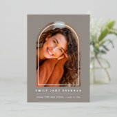 Afstuderen Aankondiging Afstudeerder Fotokaart (Staand Voorkant)