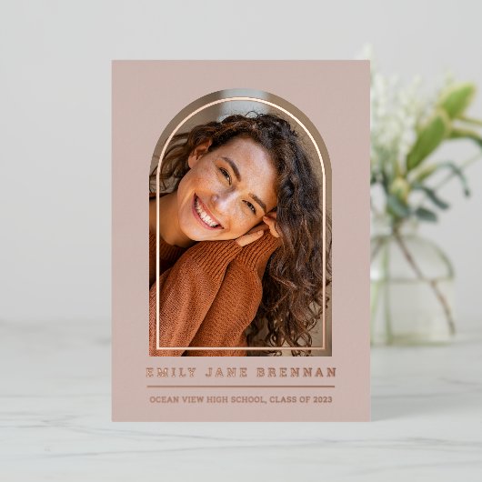 Afstuderen Aankondiging Afstudeerder Fotokaart (Staand Voorkant)