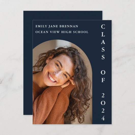 Afstuderen Aankondiging Afstudeerder Fotokaart (Voorkant / Achterkant)