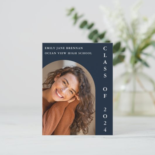 Afstuderen Aankondiging Afstudeerder Fotokaart (Staand voorkant)