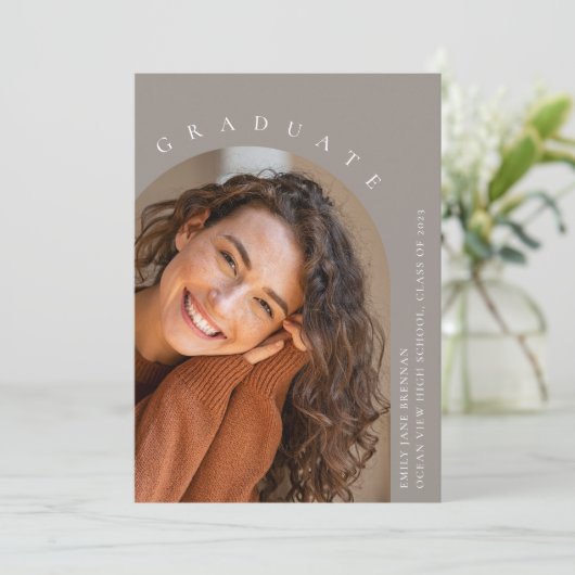 Afstuderen Aankondiging Afstudeerder Fotokaart (Staand voorkant)