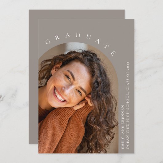 Afstuderen Aankondiging Afstudeerder Fotokaart (Voorkant / Achterkant)