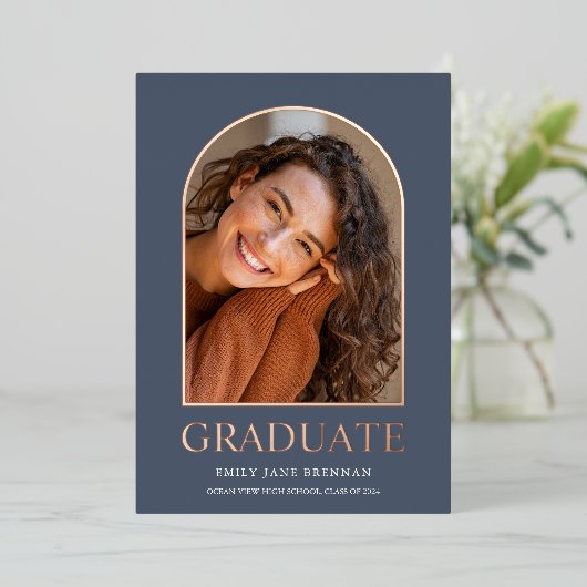 Afstuderen Aankondiging Afstudeerder Fotokaart (Staand Voorkant)