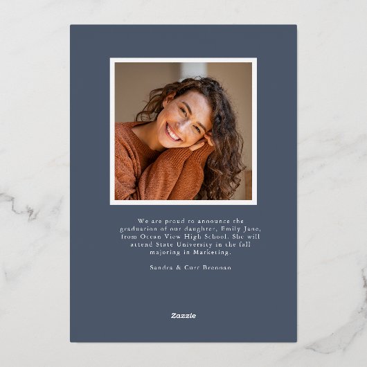 Afstuderen Aankondiging Afstudeerder Fotokaart (Achterkant)