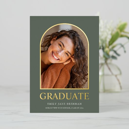 Afstuderen Aankondiging Afstudeerder Fotokaart (Staand Voorkant)