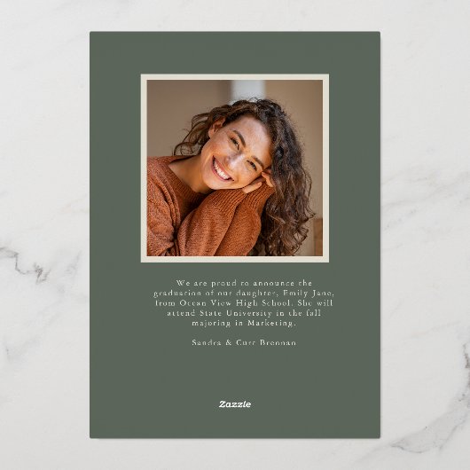 Afstuderen Aankondiging Afstudeerder Fotokaart (Achterkant)