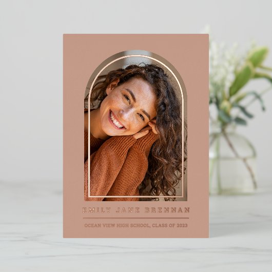 Afstuderen Aankondiging Afstudeerder Fotokaart (Staand Voorkant)