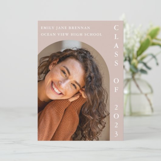 Afstuderen Aankondiging Afstudeerder Fotokaart (Staand voorkant)