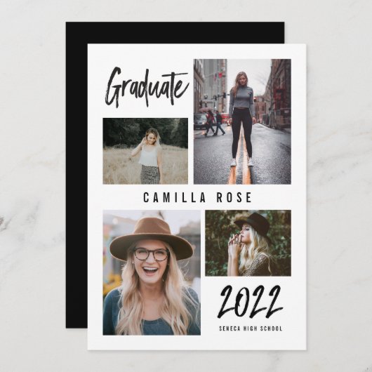 Afstuderen Aankondiging Afstuderen handtekening (Voorkant / Achterkant)