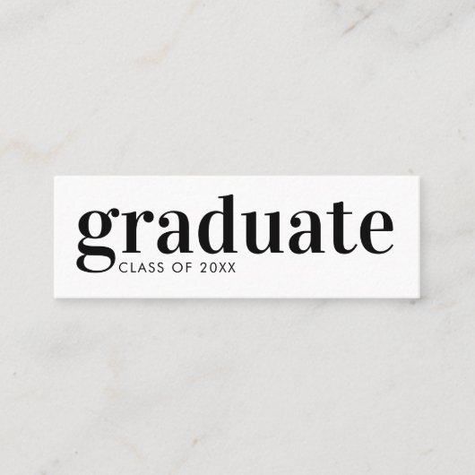 Afstuderen Aankondiging Afstuderen Visitekaartje (Voorkant)