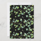 Afstuderen aankondiging Boho Arch Ivy, zwart (Achterkant)