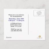 Afstuderen Aankondiging Briefkaart Silver Blue PC1 (Achterkant)