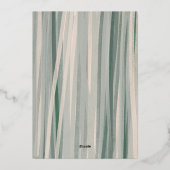 Afstuderen Aankondiging Eén foto Sage Groen Beige (Achterkant)