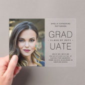 Afstuderen Aankondiging Foto Modern Minimalist (Insitu (Draagbaar))