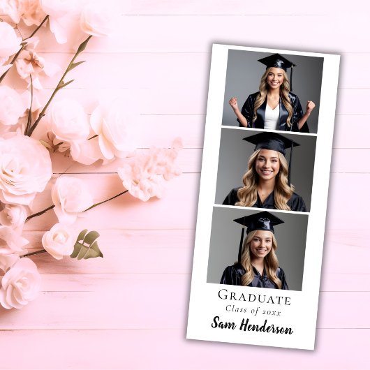 Afstuderen Aankondiging Fotocabine QR code Uniek