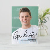 Afstuderen Aankondiging Fotoman Afstuderen (Staand voorkant)