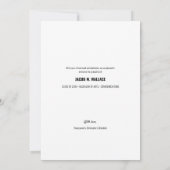 Afstuderen Aankondiging Fotoman Afstuderen (Achterkant)