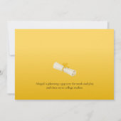 Afstuderen Aankondiging Gold Pet en foto (Achterkant)