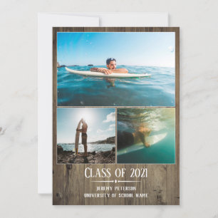 Afstuderen Aankondiging Houten Planken 3 Fotokaart