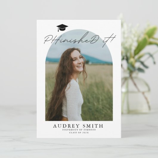 Afstuderen aankondiging IT-Afstuderen (Staand voorkant)