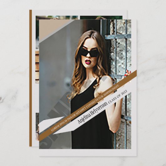 Afstuderen Aankondiging Kaart (Voorkant / Achterkant)