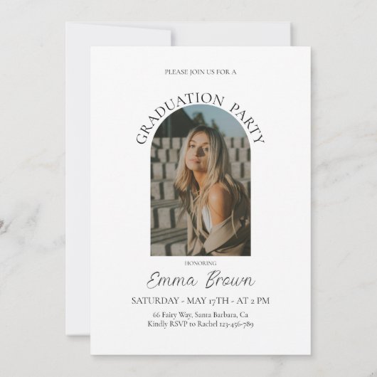 Afstuderen Aankondiging Kaart, Afstudeerder 2024 U (Achterkant)