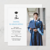 Afstuderen Aankondiging Kaart Afstuderen Uitnodigi (Voorkant / Achterkant)