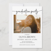 Afstuderen Aankondiging Kaart, Graduation Party (Achterkant)