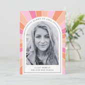 Afstuderen Aankondiging Kaart | Kaart Afstudeerder (Staand voorkant)