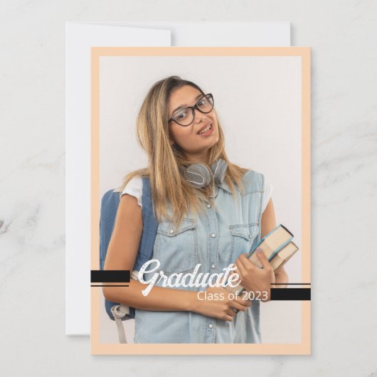 Afstuderen Aankondiging Kaart Sjabloon (Voorkant)