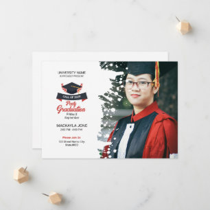 Afstuderen Aankondiging Kaart Sjabloon