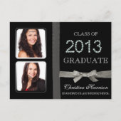 Afstuderen aankondiging klasse van 2013 Glitz Glam (Voorkant)