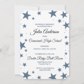 Afstuderen Aankondiging met sterren Afstuderen Fot (Achterkant)